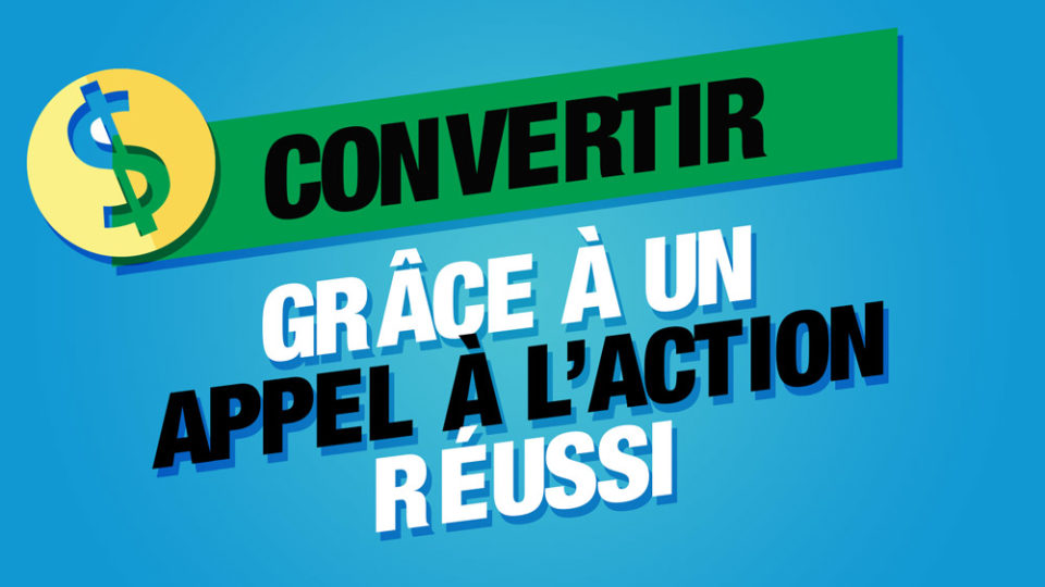 Un signe argent pour convertir grâce aux appels à l'action CTA