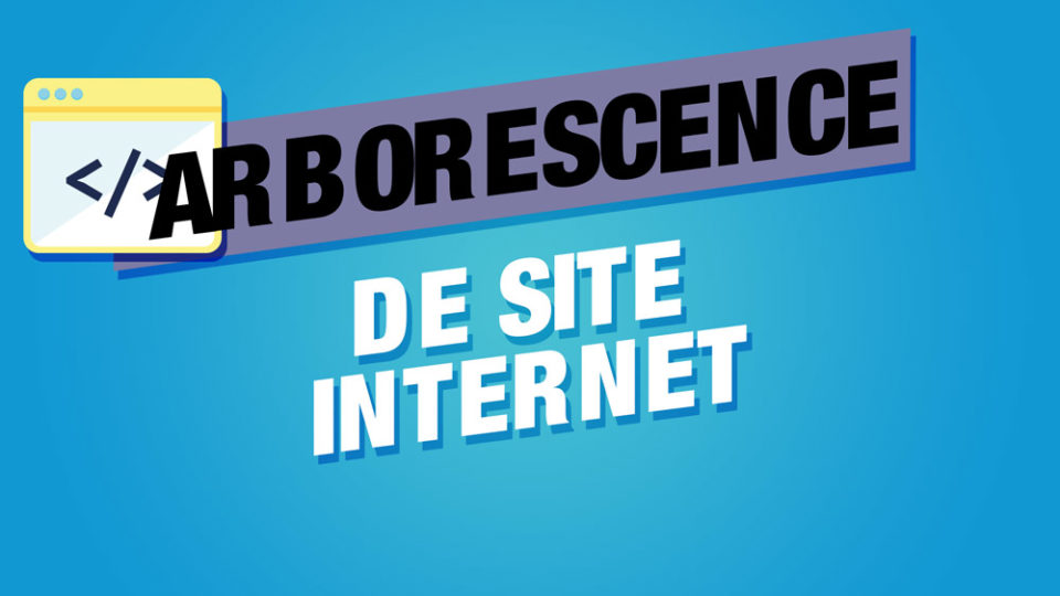 texte écrit bonne arboprescence de site internet avec une image de code