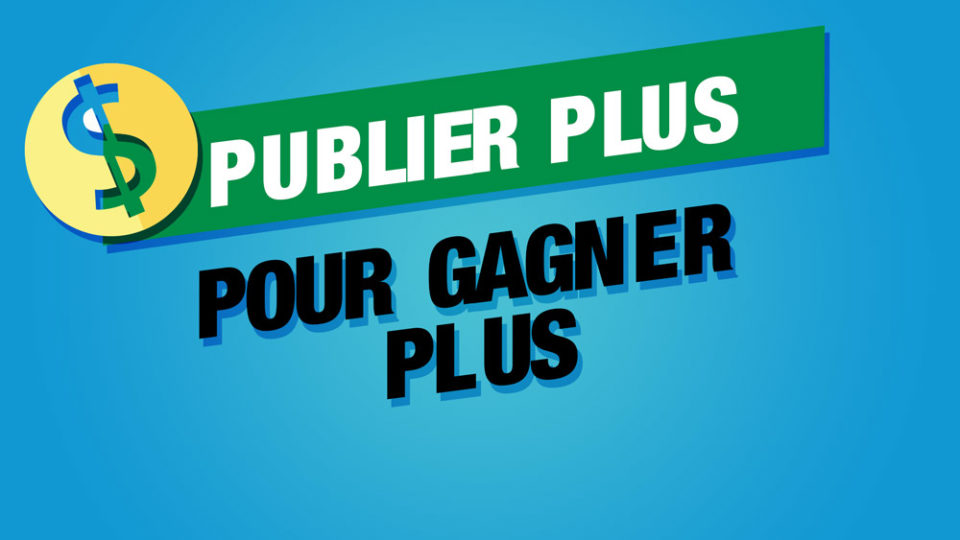 symbole de l'argent pour illustrer s'il faut publier plus sur son blog pour gagner plus de trafic