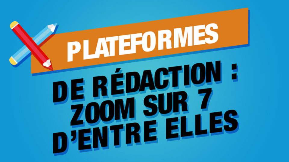 cayons qui se croisent à côté de texte plateformes de rédaction