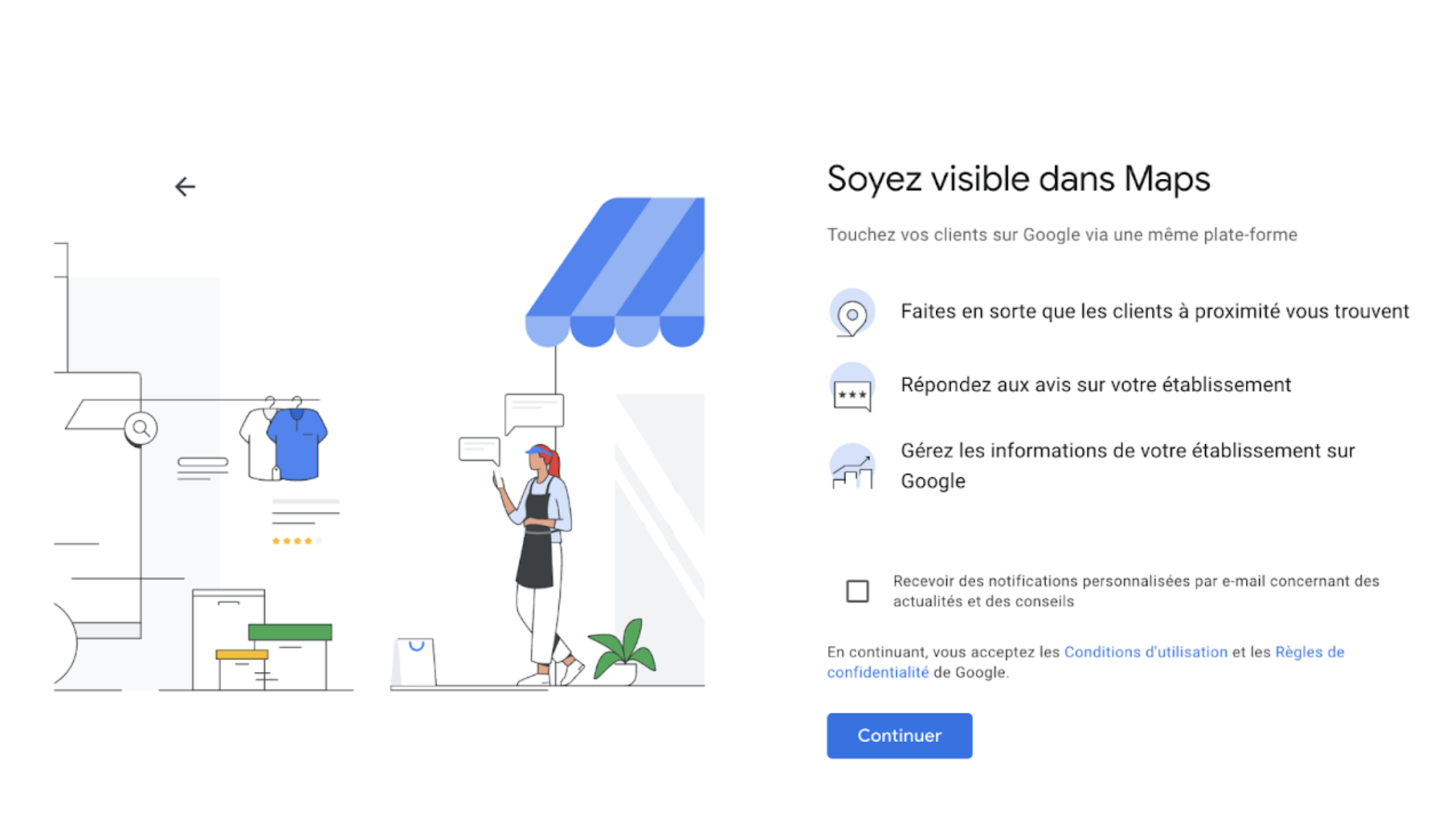 comment créer fiche google