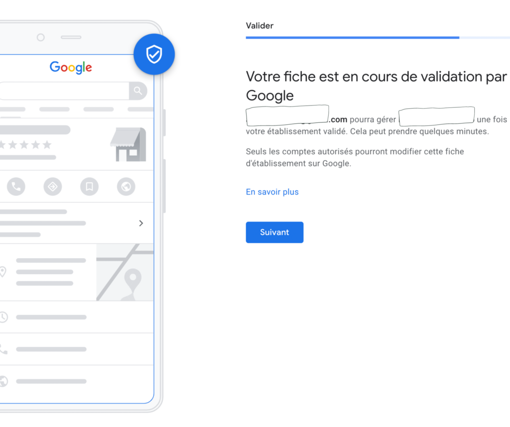 créer fiche google