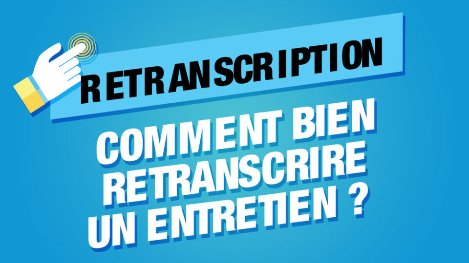 eecrit en gros retranscription avec une image illustrative