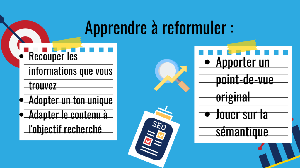 bien reformuler phrases