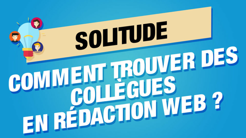 une image de trois collègues en rédaction web