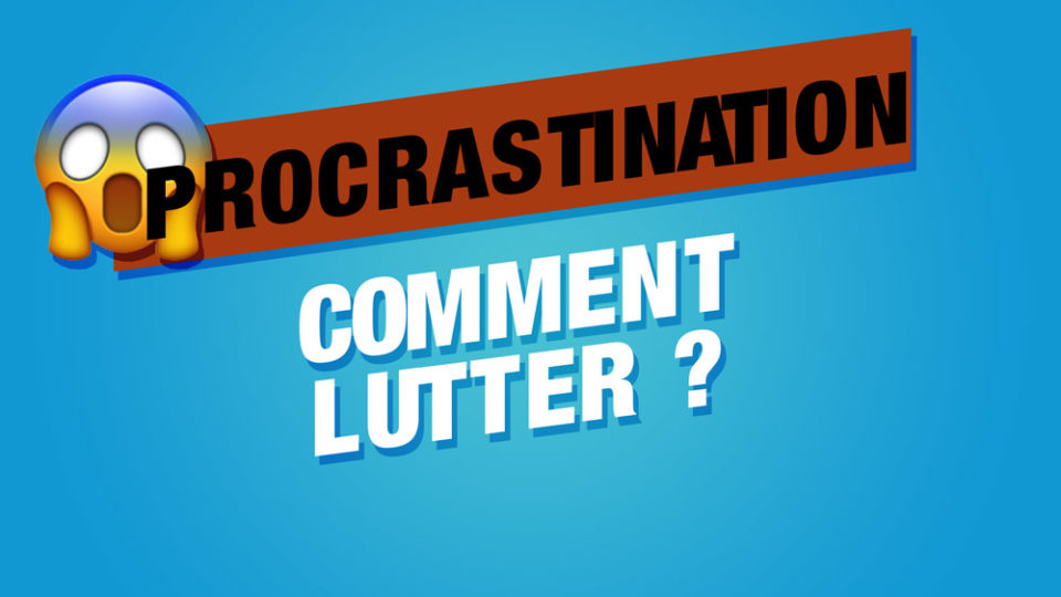 un smiley qui a peur de la proscrastination