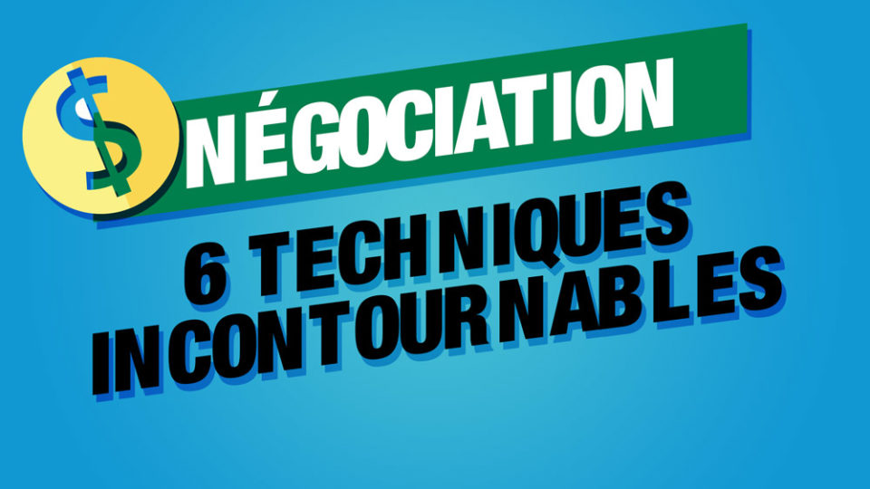 un symbole de l'argent en jaune et le titre négociation 6 techniques incontournables