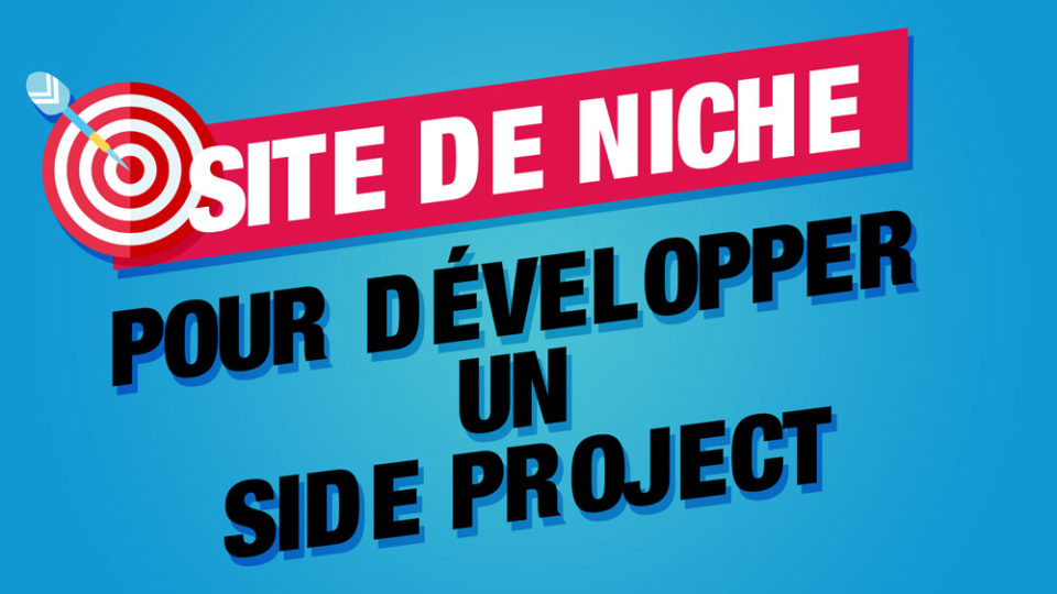 une cible avec écrit site de niche pour développer un side project