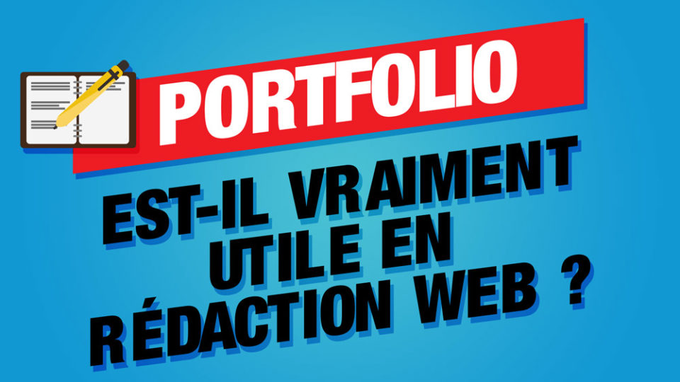 écrit pour illustrer un portfolio en rédaction web à côté du titre